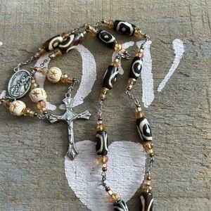 4/$100 ROSARY Elegant Beaded Rosary Necklace